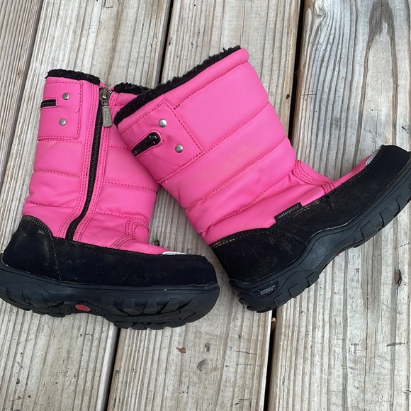 Khombu Toddler Waterproof PINK/BLACK "Snow Walker" Boots Size 11M - Picture 6 of 16